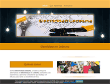 Tablet Screenshot of electricidadledesma.com